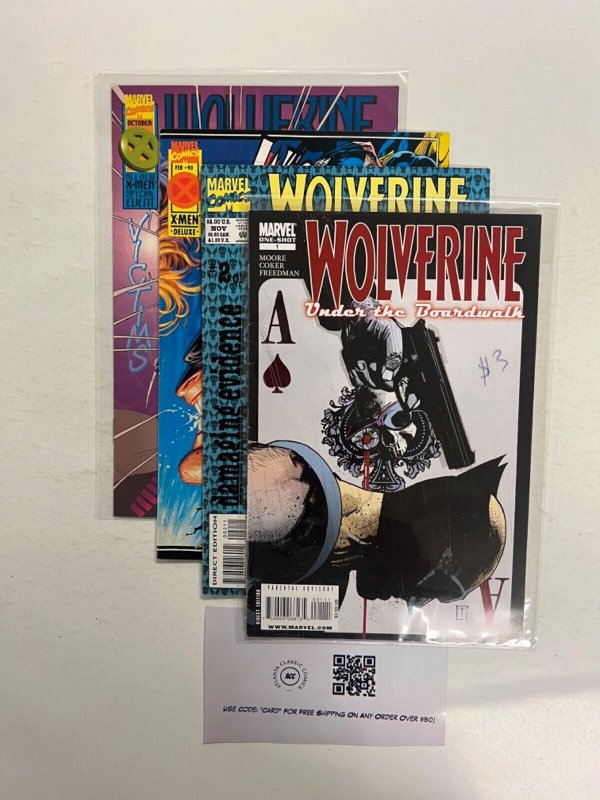 4 Wolverine Marvel Comic Books # 1 2 2 90 Avengers Defenders Iron Man 63 JS40