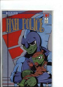 FISH POLICE #8, VF, Comico, 1987 1988, more in store