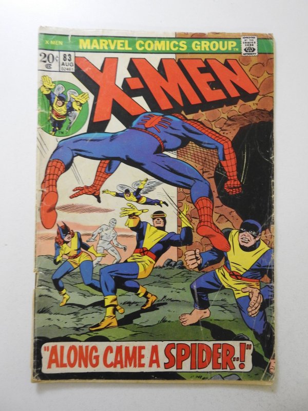 The X-Men #83 (1973) GD Condition moisture stains, cover detached, 1 in tear fc