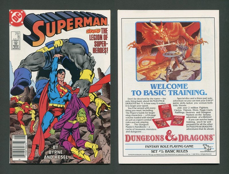 Superman #1 - #10 (SET)  9.4 NM  (John Byrne) 1987