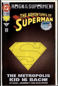 Adventures of Superman #501 Die-cut cover (1993) Superboy