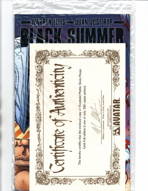 Threshold Mystic Sirens Pinups Gold Foild Edition - LTD 300 w/COA - Sealed - NM