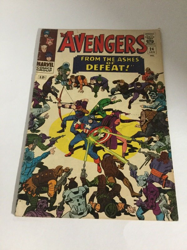 Avengers 24 Fn Fine 6.0 Marvel Comics Silver Age