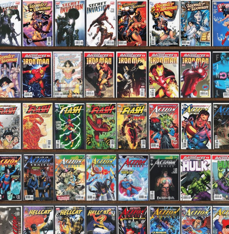Huge Lot 170+ Comics with Action Comics, Wonder Woman, The Flash & More!