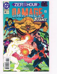 Damage Vs. The New Titans #6 VF DC Comics Zero Hour Comic Book Joyner DE22