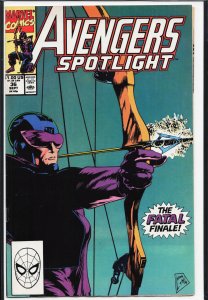 Avengers Spotlight #36 (1990) Hawkeye