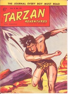 TARZAN ADVENTURES V 8#45  February 1959 black & white daily strip reprints