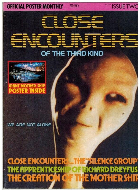 CLOSE ENCOUNTERS OFFICIAL POSTER MONTHLY 2 F-VF ( 1.50