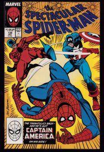 The Spectacular Spider-Man #138 Featuring Captain America (8.5/9) 1988
