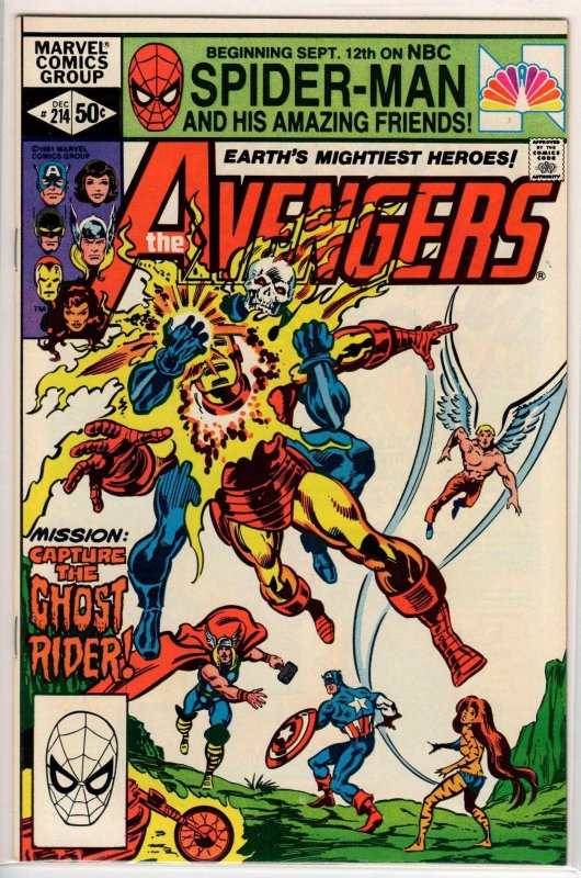 The Avengers #214 (1981) 9.8 NM/MT