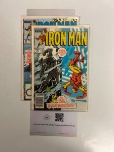 2 Iron Man Marvel Comic Books # 194 195 Defenders Thor Avengers Spiderman 76 SM5