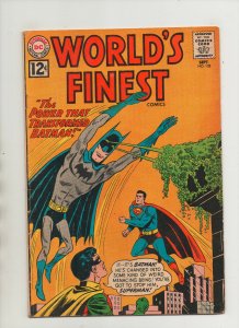 World's Finest #128 - Batman Transformed Robin Superman - (Grade 6.0) 1962