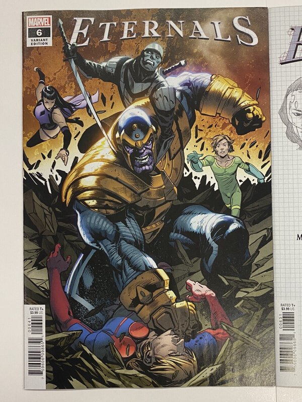 ETERNALS #6 1:10 Ribic Design + 1:25 Shaw Variant Set Marvel IN-HAND SHIPS NOW