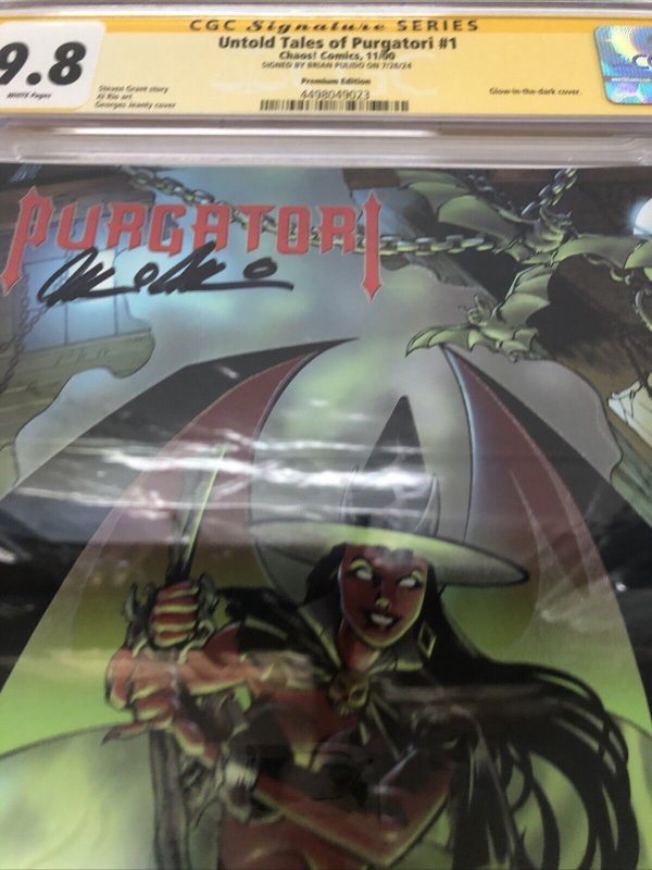 Untold Tales of Purgatori (2000) # 1 (CGC 9.8) Signed Brian Pulido * Census = 3