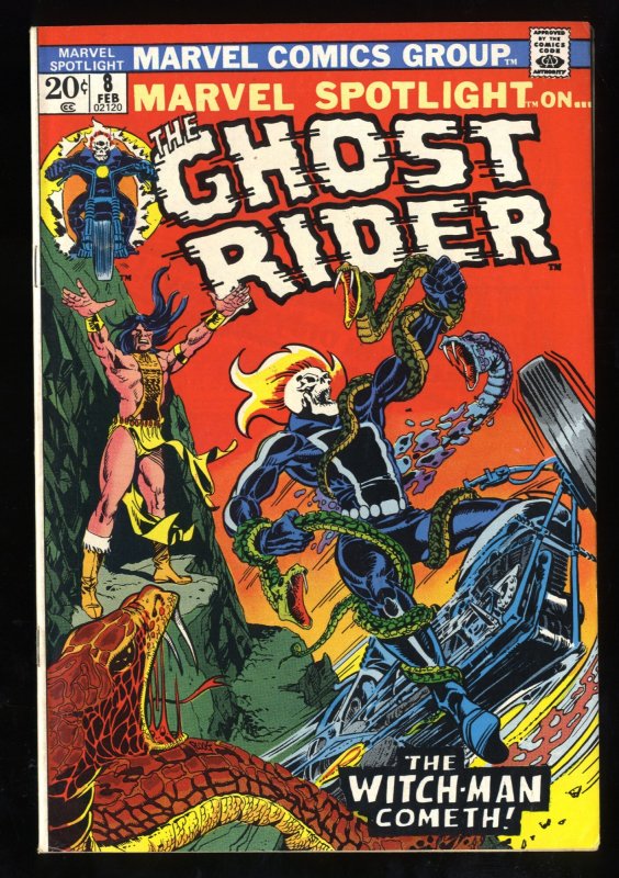 Marvel Spotlight #8 VF- 7.5 Ghost Rider Appearance! Witch-Man!