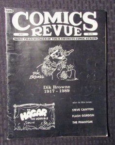 1989 COMICS REVUE Magazine #37 FN+ Dik Browne - Flash Gordon