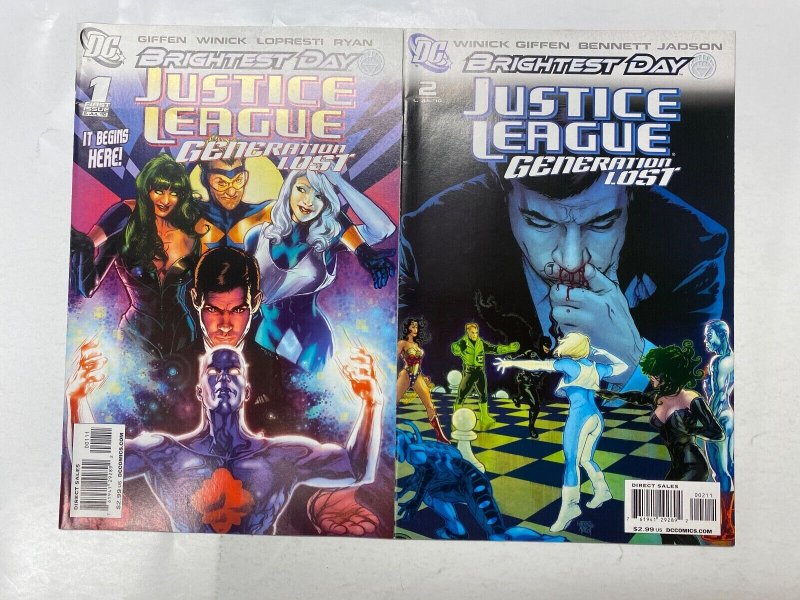 3 Justice League: Generation Lost DC comic books #1 2 3 93 KM19