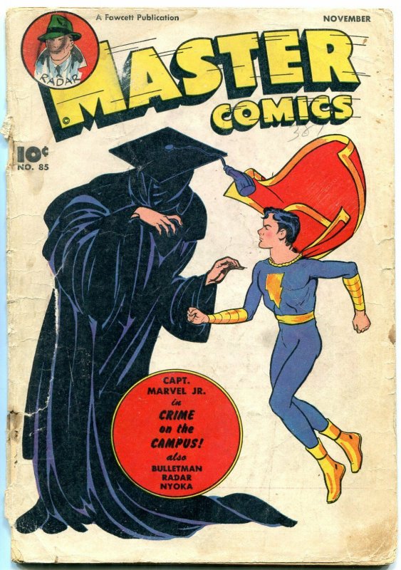 Master Comics #85 1947- Captain Marvel Jr- Bulletman Nyoka reading copy