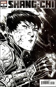 Shang-Chi (2021) 8-B Jim Cheung Black & White Headshot Cover VF/NM