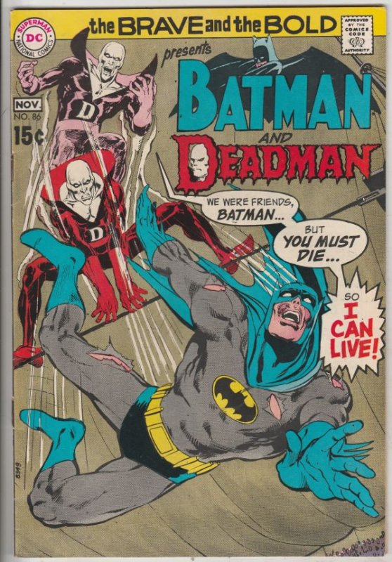 Brave and the Bold, The #86 (Nov-69) NM- High-Grade Batman, Deadman