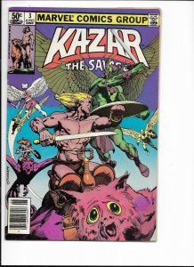 Ka-Zar the Savage #3 Newsstand Edition (1981)