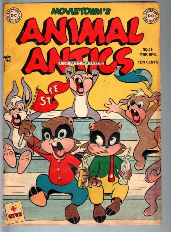 ANIMAL ANTICS #19-1948-RACCOON KIDS-HOWIE POST-GOLDEN AGE DC-VG VG