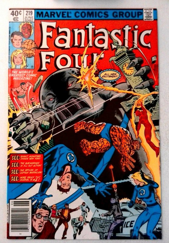 Fantastic Four #219 Marvel 1980 VF- Bronze Age Comic Book 1st Print