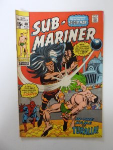 Sub-Mariner #40 (1971) FN- condition rusty staples