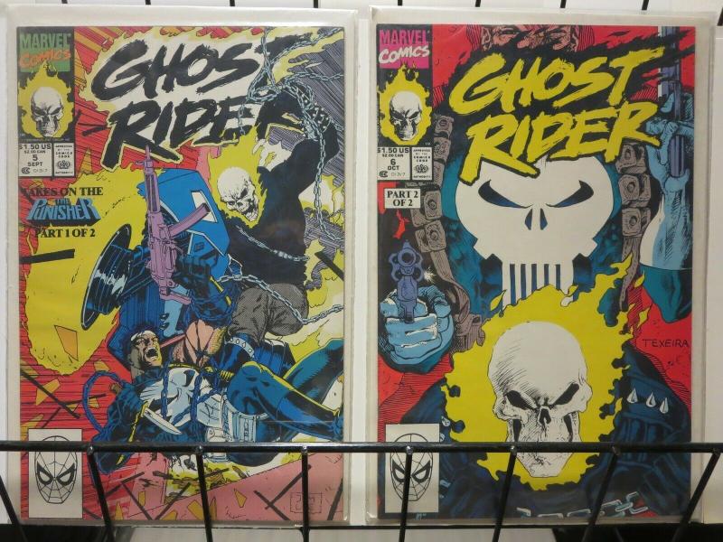 GHOST RIDER (1990)5(1ST PRT),6 Punisher story arc