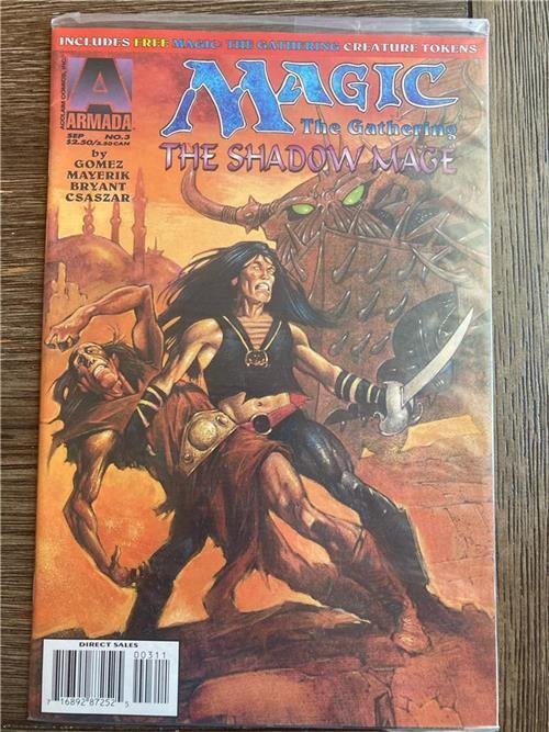 Magic the Gathering--The Shadow Mage #3 (1995) Includes Creature Tokens !