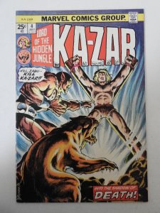 Ka-Zar #4 (1974) FN+ Condition! MVS intact!