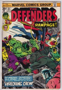 The Defenders #18 (1974) The Defenders [Key Issue]