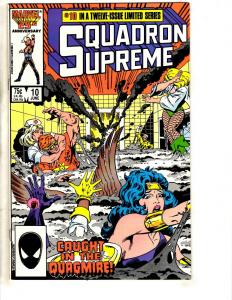 Lot Of 11 Squadron Supreme Marvel Comic Books # 1 2 4 5 6 7 8 9 10 11 12 AD41