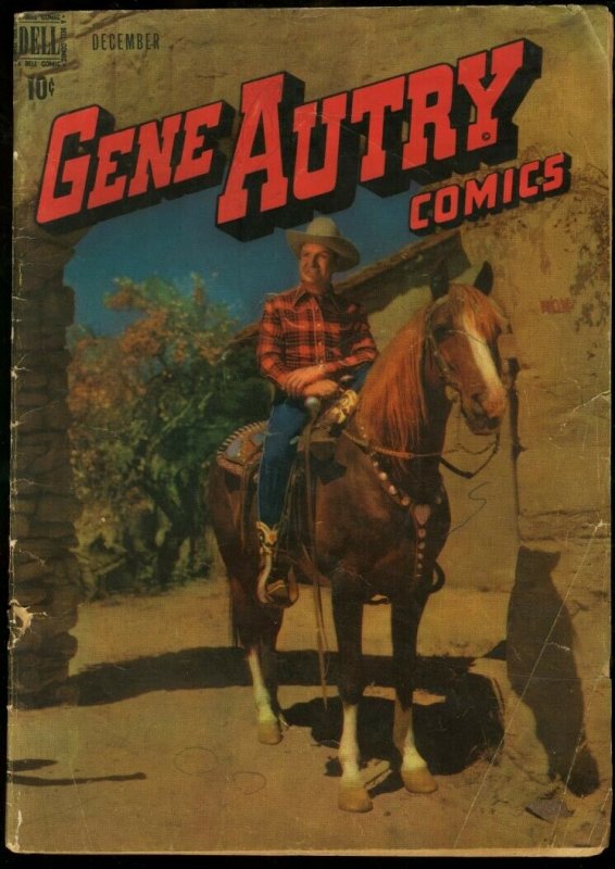 GENE AUTRY COMICS #22-PHOTO COVER-WESTERN G/VG