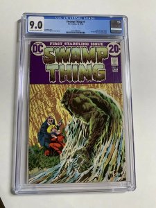 Swamp Thing 1 Cgc 9.0 Ow/w Pages 2031406004 Dc Comics Bronze Age