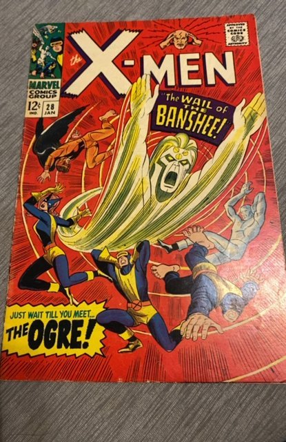 The X-Men #28 (1967)the wail of the Banshee 1st app