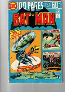 Batman #258 (1974) FN Mid-Grade 100 Pager Two-Face Key! Cavalier, Three Eyes Wow