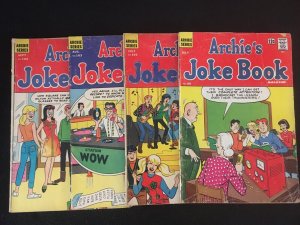 ARCHIE'S JOKE BOOK MAGAZINE #90, 102, 103, 104 Low Grade Copies 