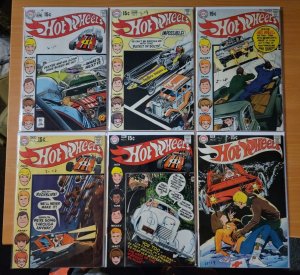 Hot Wheels 1-6 Complete Set Run! ~ FINE - VERY FINE VF ~ 1970 DC Comics