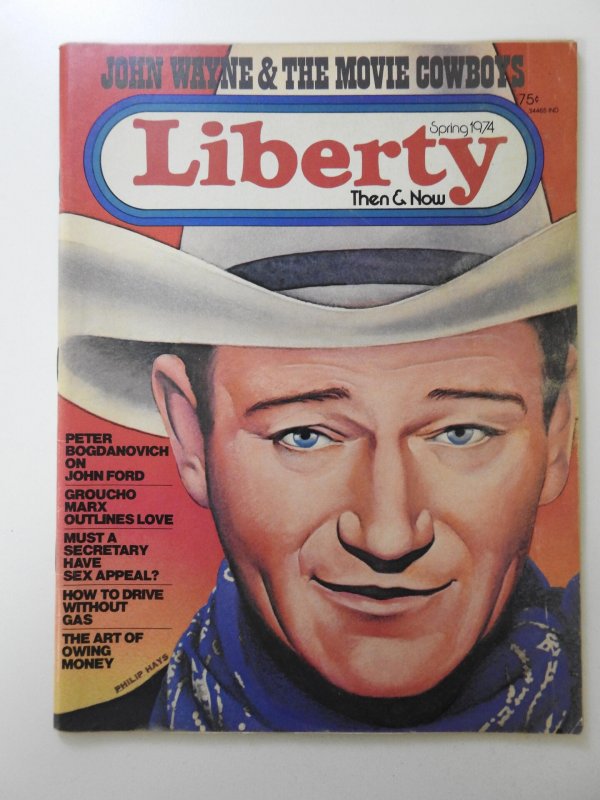 Liberty Magazine Spring '74 W/ John Wayne Painted Cover! Sharp VF Condit...