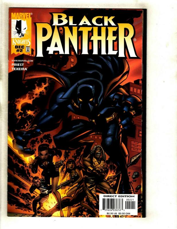 Lot Of 6 Black Panther Marvel Comic Books # 2 4 5 6 7 8 Wakanda GK2