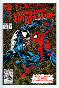 AMAZING SPIDER-MAN #375 (1993) MARK BAGLEY | GOLD HOLOGRAFIX | 1ST ANN WEYING