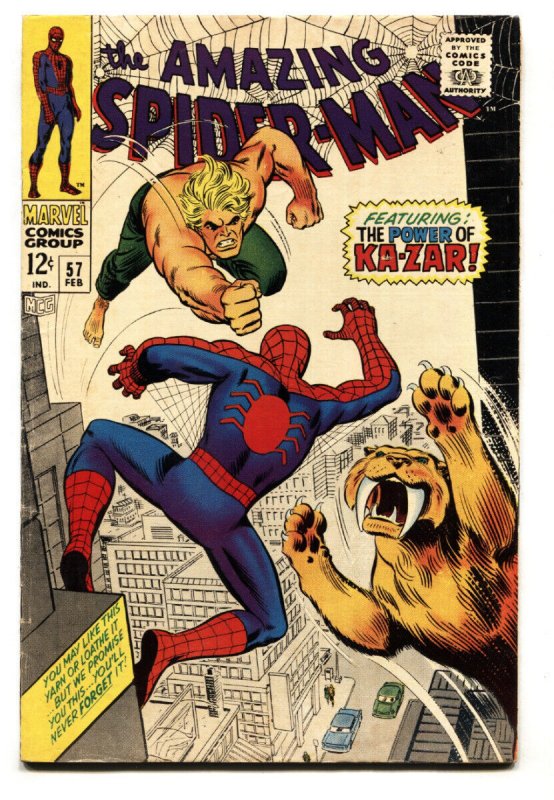 AMAZING SPIDER-MAN #57 -- comic book -- MARVEL -- SILVER AGE -- VG+