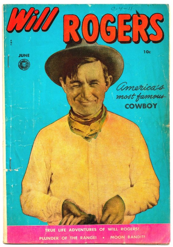 WILL ROGERS #5 (JUNE 1950) 5.0 VG/FN 1st Issue! Our Favorite Comedic Cowboy!