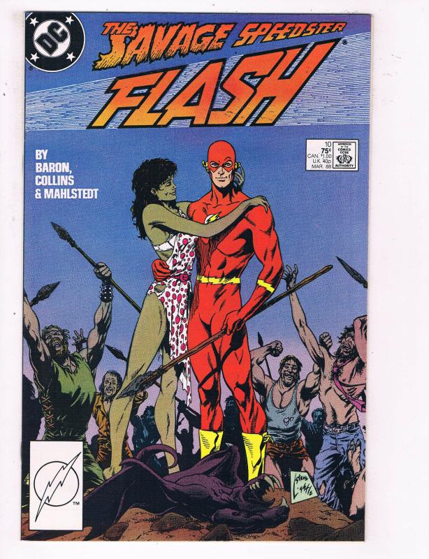 Flash #10 VF DC Comics TV Show Comic Book JLA Superman 1988 DE22