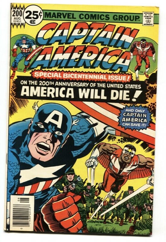 Captain America #200 1976- Falcon- Marvel Bronze Age-Jack Kirby-VF-