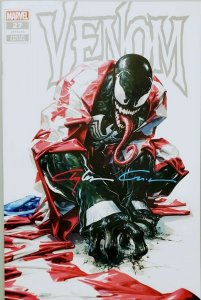 ️ VENOM 27 RWB SIGNED BY CLAYTON CRAIN CARNAGE USA HOMAGE TRADE ️ CODEX 