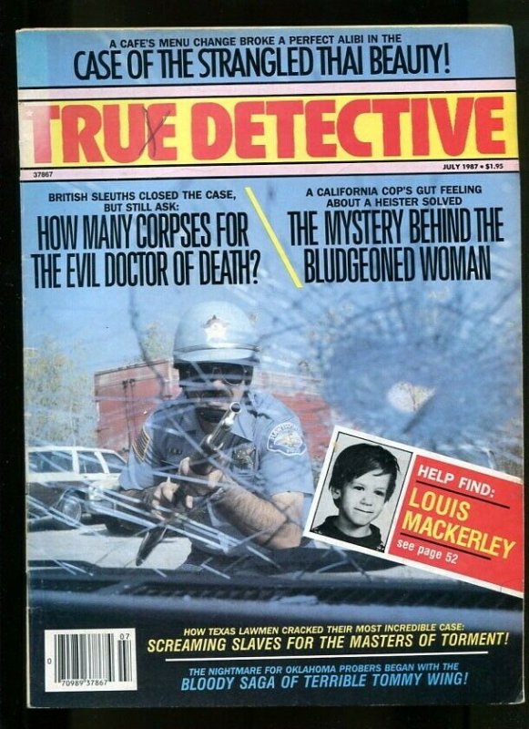 TRUE DETECTIVE-07/1987-BLUDGEONED WOMAN-THAI BEAUTY-SCREAMING SLAVES VG