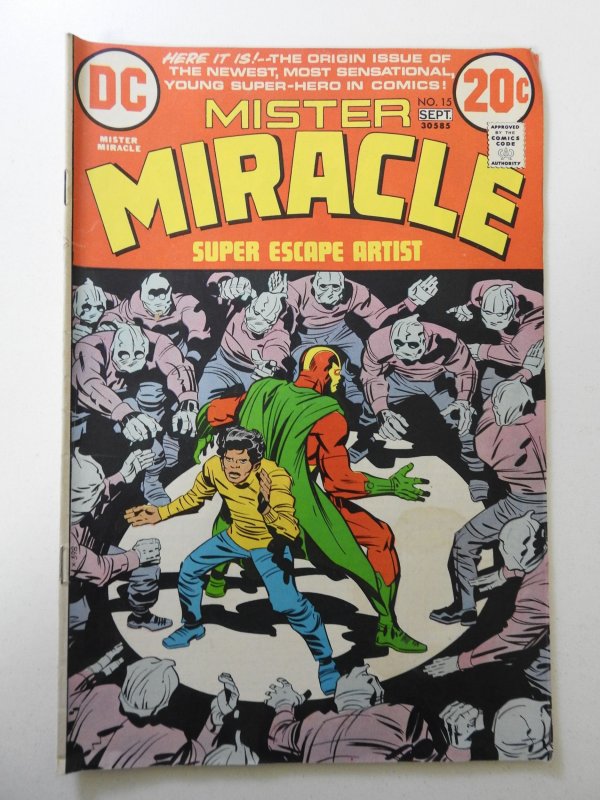 Mister Miracle #15 (1973) VG Condition moisture stain