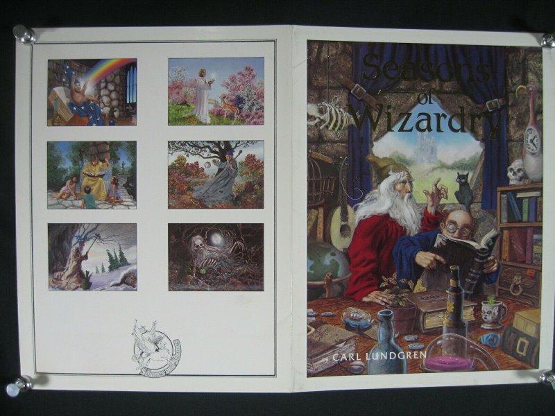 CARL LUNGREN-SEASONS OF WIZARDRY-6 PLATES-SIGNED